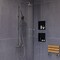 Alfi Brand 12" x 12" Brushed Black PVD Stainless Steel Square Single Shelf Shower Niche ABNP1212-BB - alternate 2